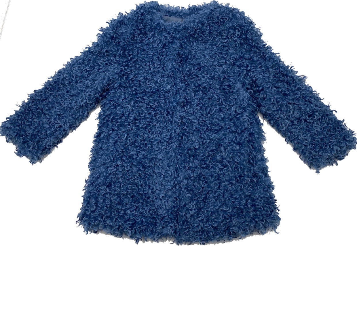 Ocean Blue Fur coat.