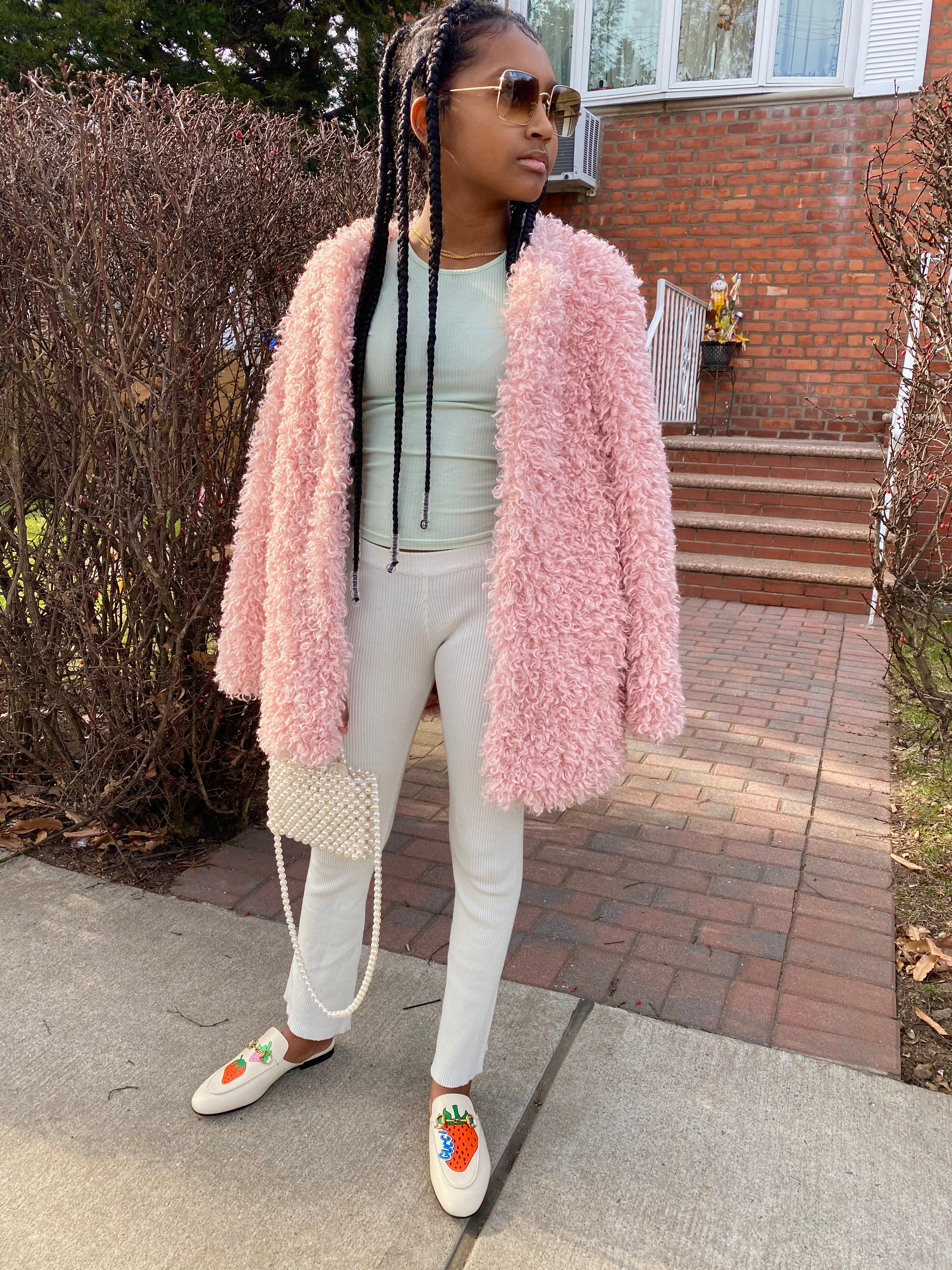 Candy pink coat sale